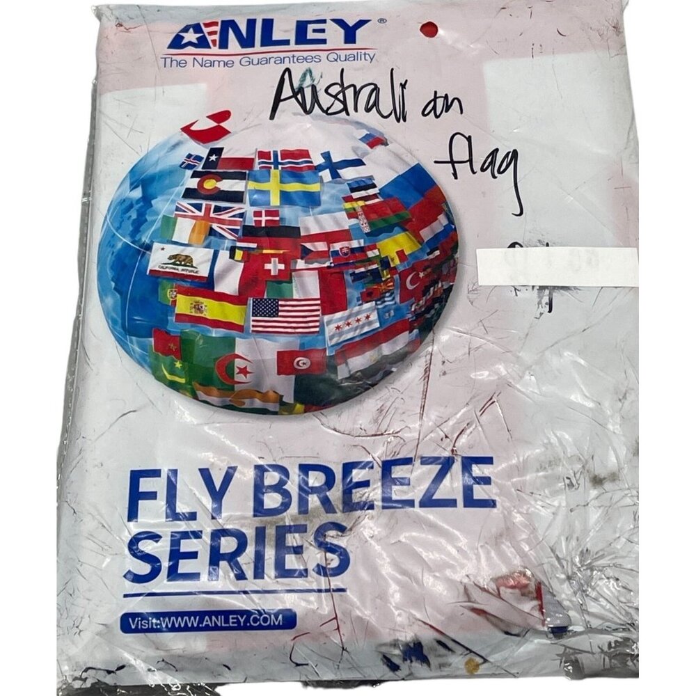 Anley fly breeze series australian flag 59"x35" READ new in damaged package